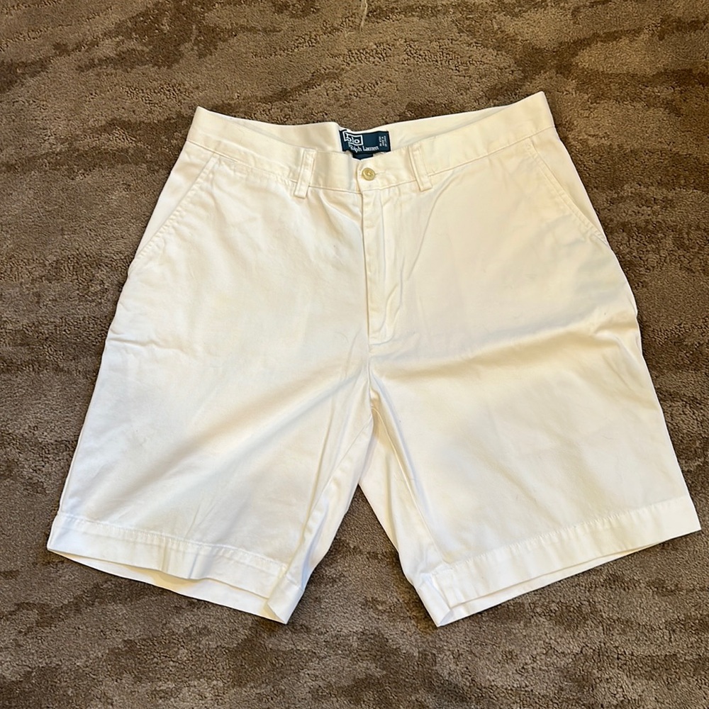 Perfect condition polo flat front shorts